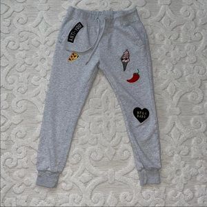 FOREVER 21 Joggers with Patches Medium
